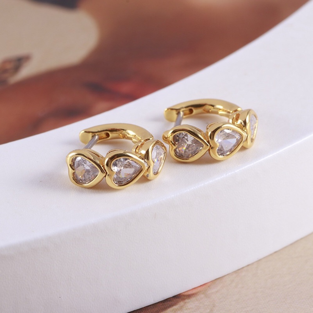 Kate Spade Sparkling Heart-Shaped Stud Earrings